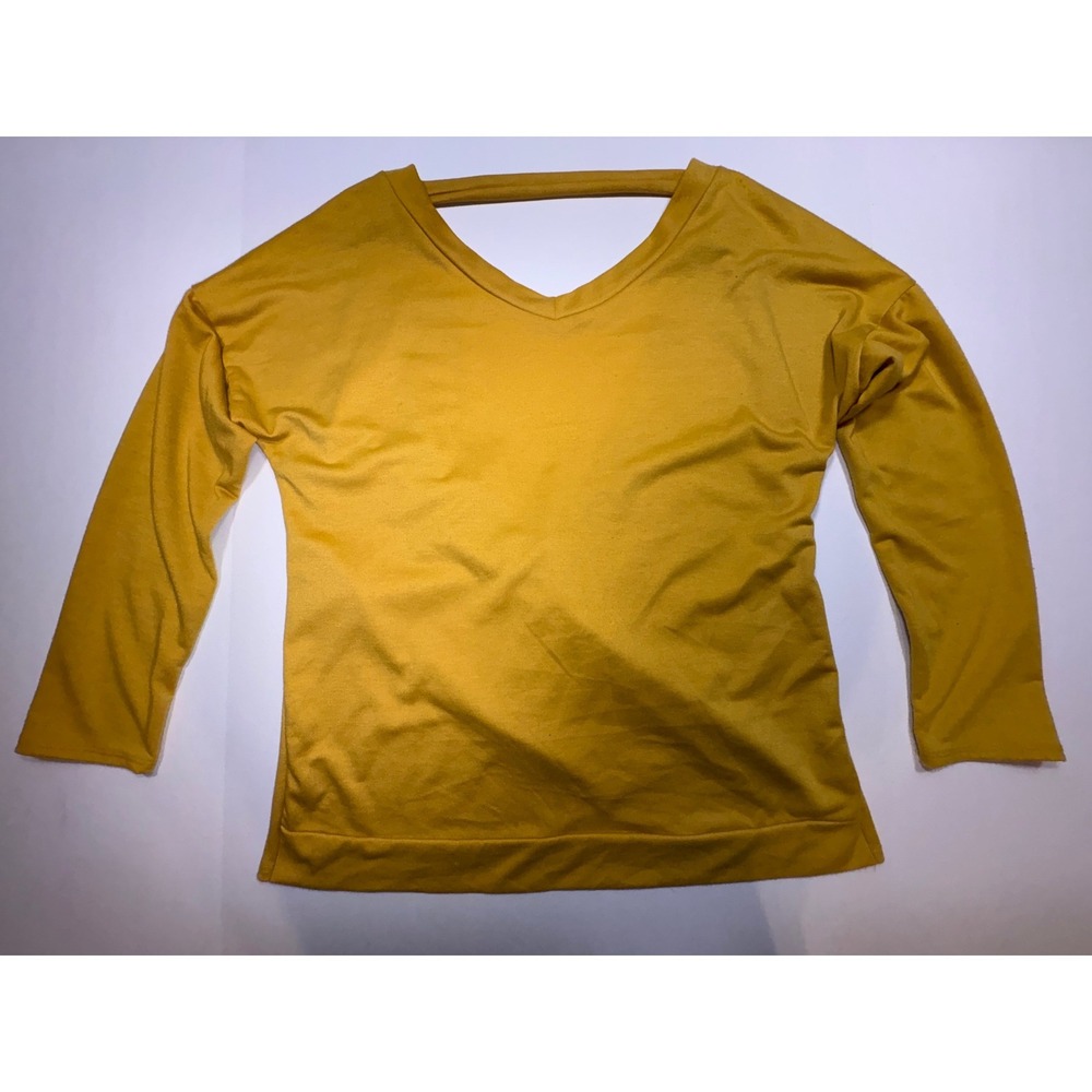 Cecico & Turquoise Haven Womens Tops Bundle Grey Off Shoulder Yellow V-Neck L - Picture 7 of 13